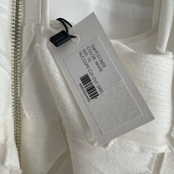 NWT White Milly Dress Sz 10 - Picture 2 of 4